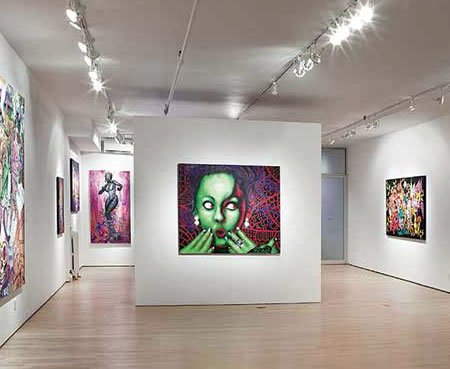 The 2011 exhibition Lady Pink: Evolution at Woodward Gallery in New York City. Photo courtesy of Woodward Gallery, NYC