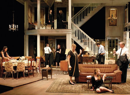 The Steppenwolf cast of August: Osage County, written by theater company member Tracy Letts and winner of the 2008 Pulitzer Prize in Drama. Photo by Michael Brosilow