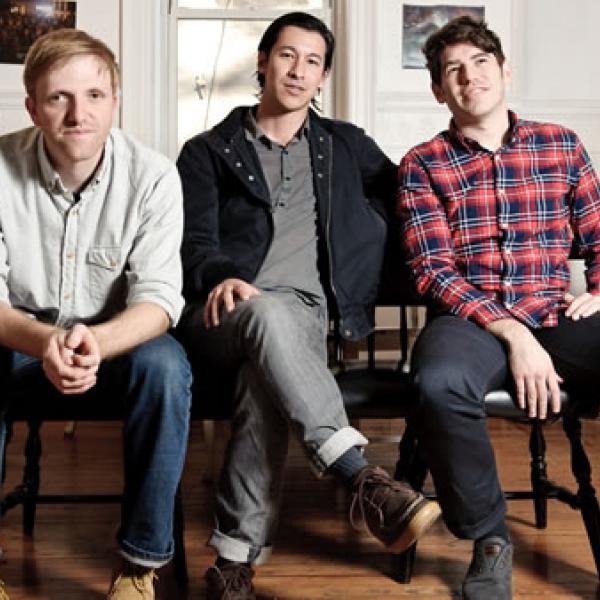 Kickstarter founders, from left right: Charles Adler, Perry Chen, Yancey Strickler. Photo by Jon Vachon