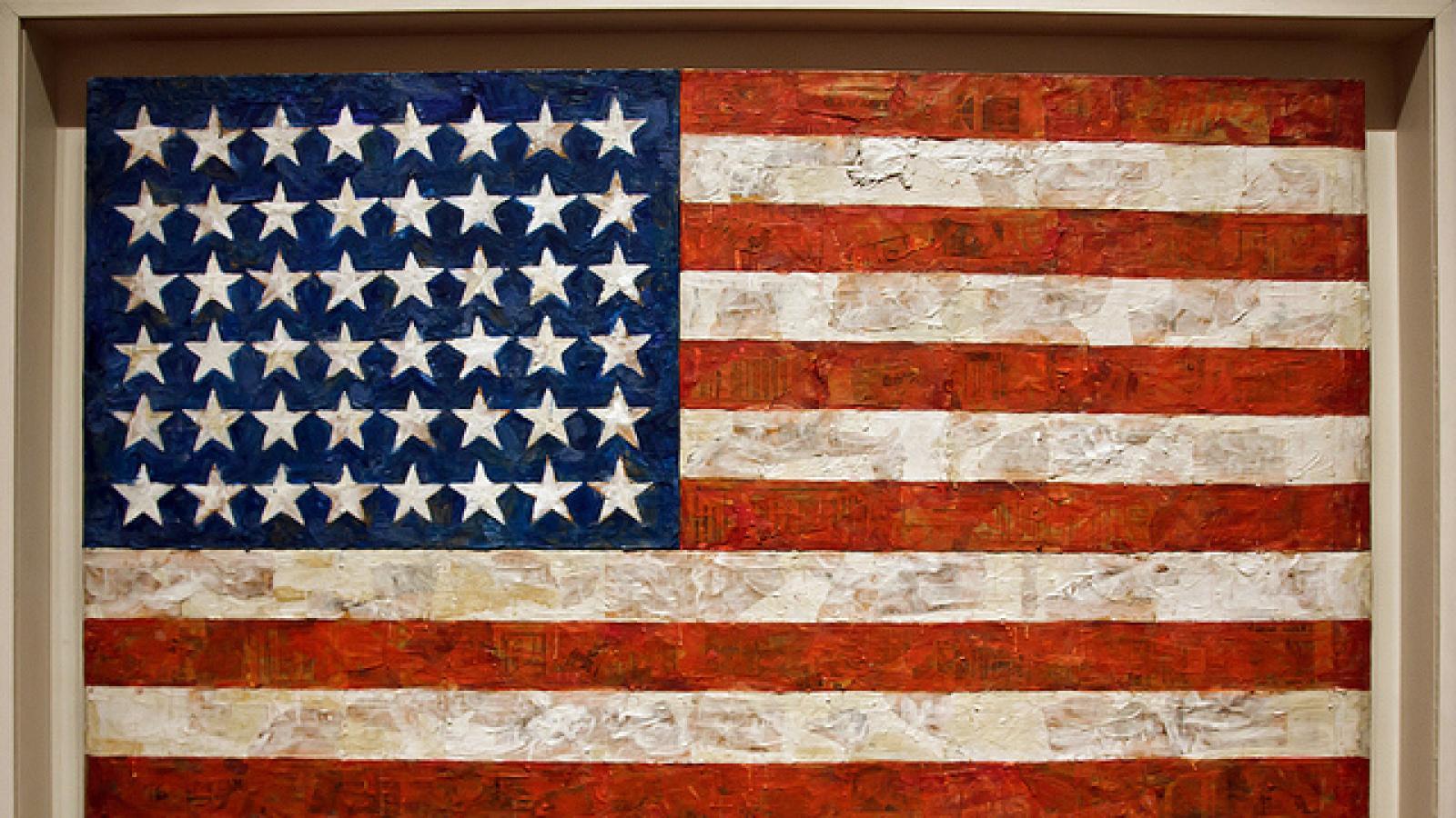 Flag painting by Jasper Johns