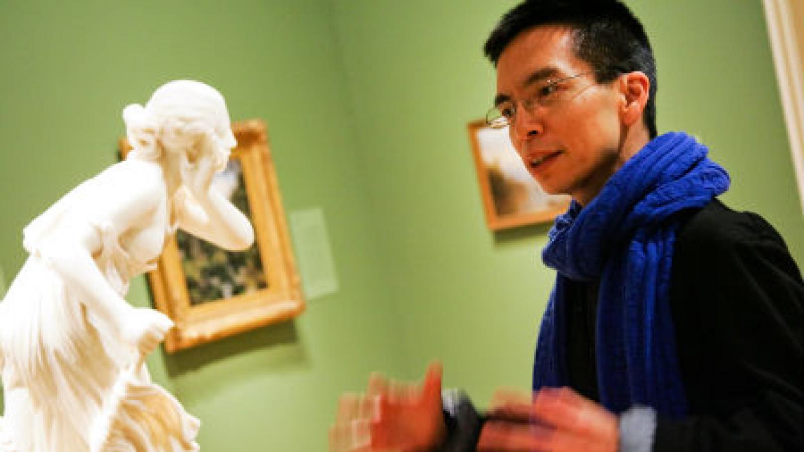 John Maeda at the RISD Museum's Granoff Galleries. Photo courtesy of the Rhode Island School of Design