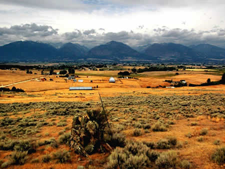 Heritage landscape near Hamilton, Montana, where a Your Town workshop took place.