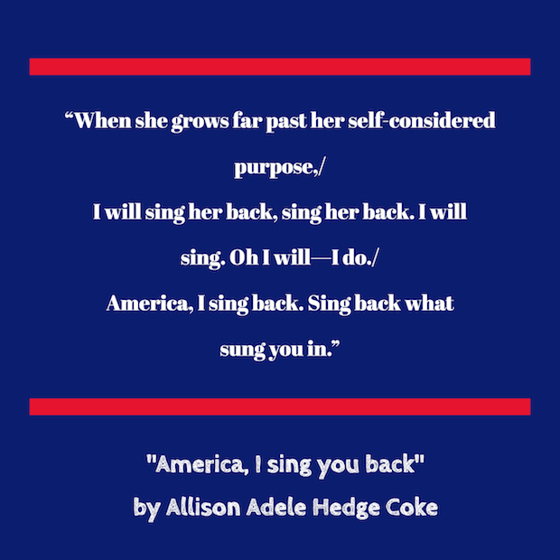 lines from America I sing you back by Allison Adele Hedge Coke