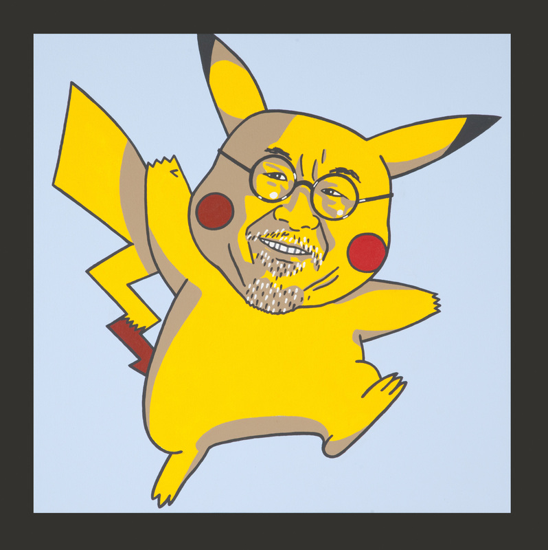 A self-portrait of artist Roger Shimomura as pikachu