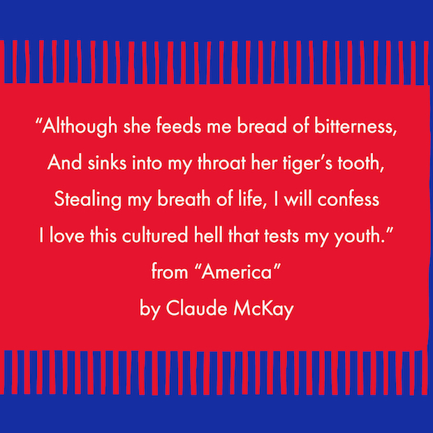 lines from Claude McKay's poem America