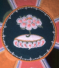 Mandala of a colorful flower.