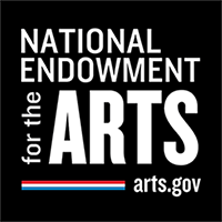 NEA LOGO: Square with National Endowment for the Arts in White on a black background