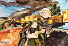 a painting of Operation Steel Curtain by Michael D. Fay