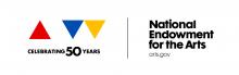 NEA logo with triangles