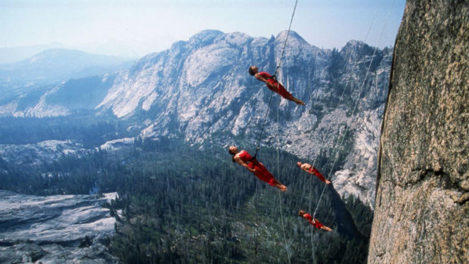 Dancers on mountain