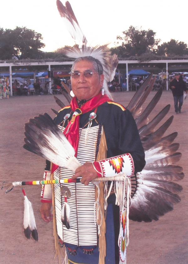 Man in Native clothing. 