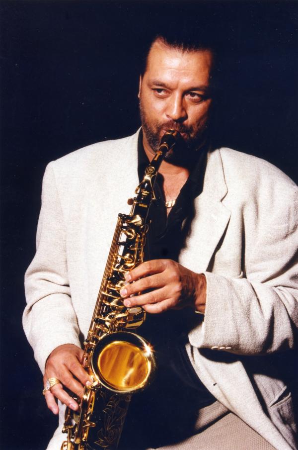 Man playing saxophone. 